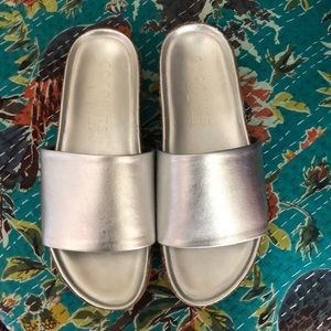 Beautiful leather slides